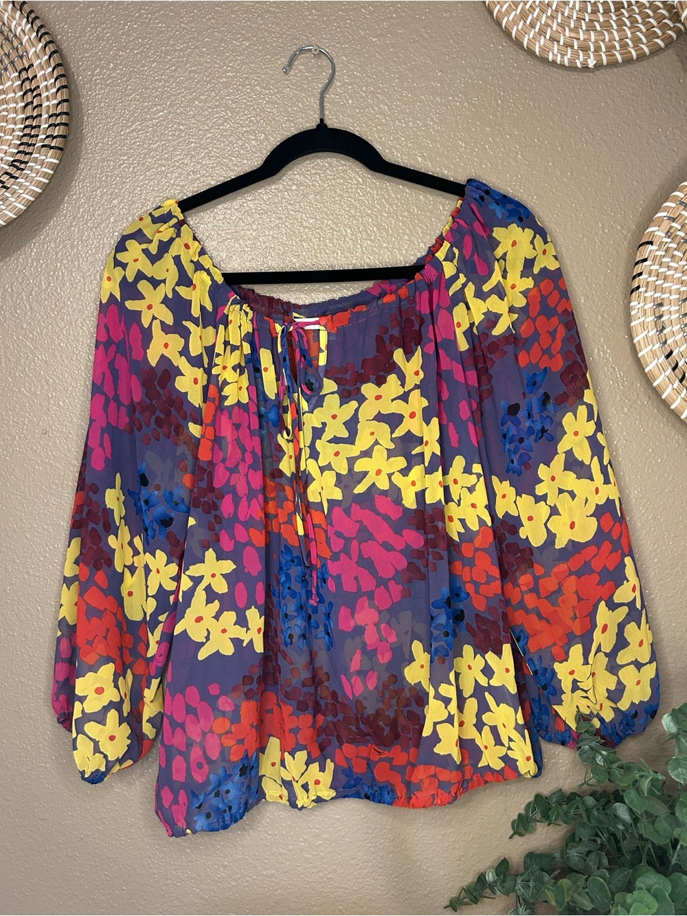 Trina Turk Multicolor Floral Blouse